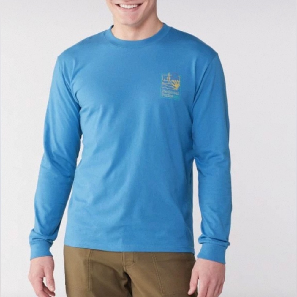 New Parks Project Blue Long Sleeve Tee